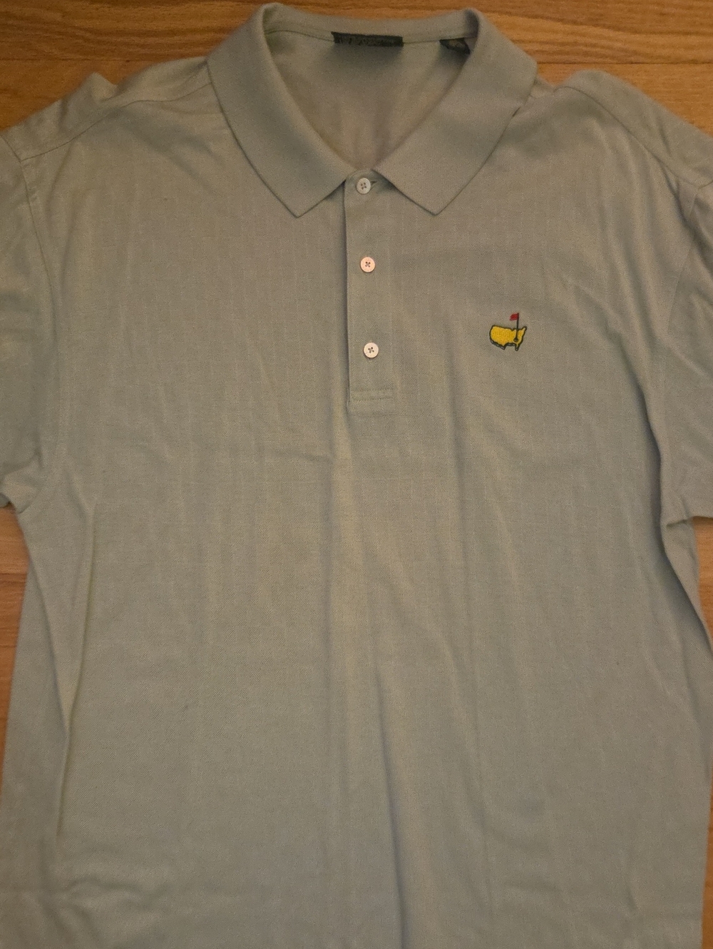 Masters Amen Corner Polo Shirt Large L Celery Green Mercerized Pima Cotton